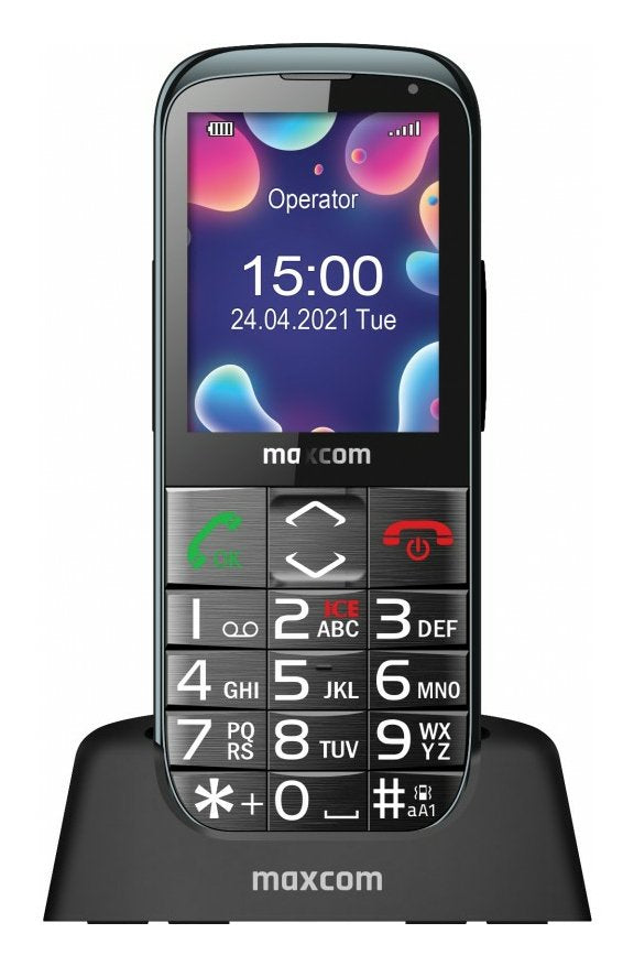 EAN 5908235976761 - MaxCom MM724 5,59 cm (2.2") 85 g Negro Teléfono para personas mayores imagen 1