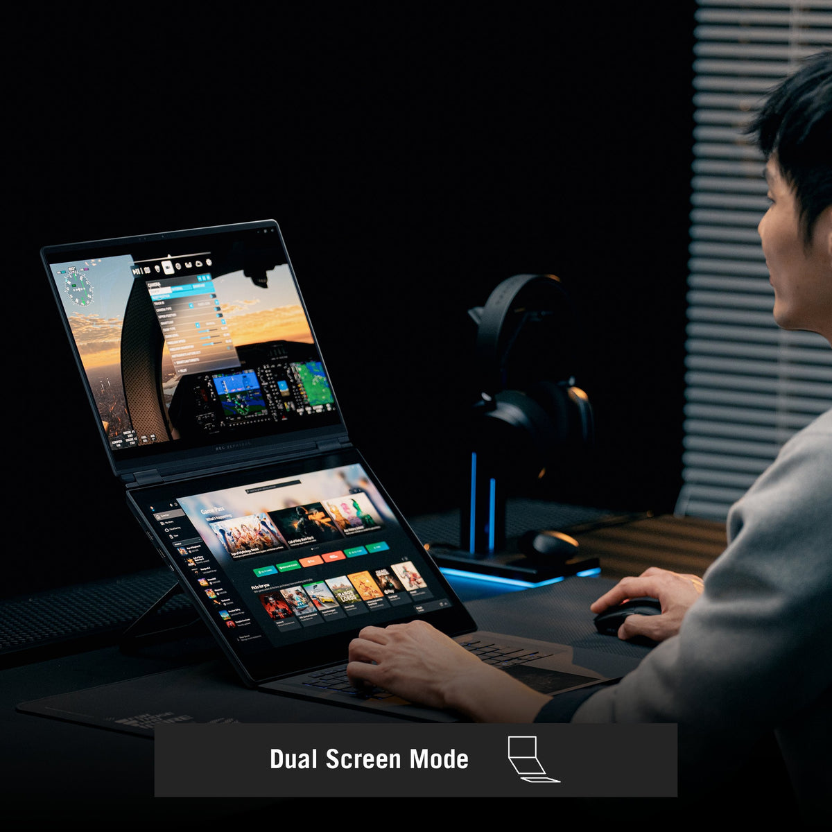 Portátil Asus Rog Zephyrus Duo Gx651ar 2x16" Ultra 9 386h 3
