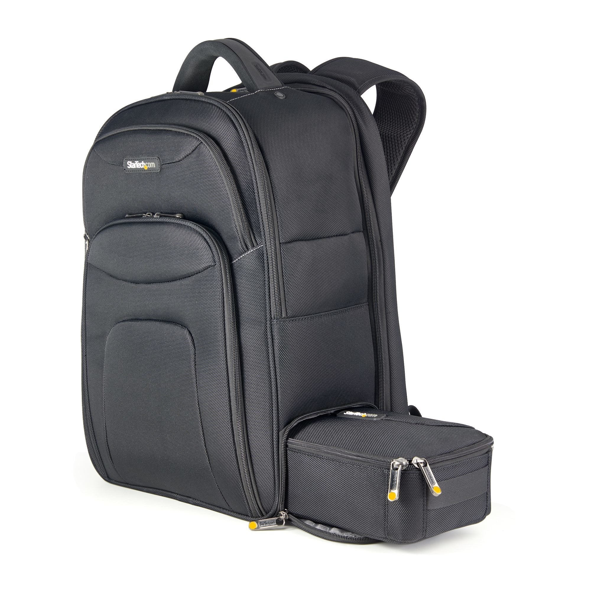 Startech.Com Mochila Ergonómica Con Carcasa De Accesorios Removible Para Ordenador Portátil De 17,3 Pulgadas - Morral Para Profesionales De La Informática - De Viajes, Trabajo