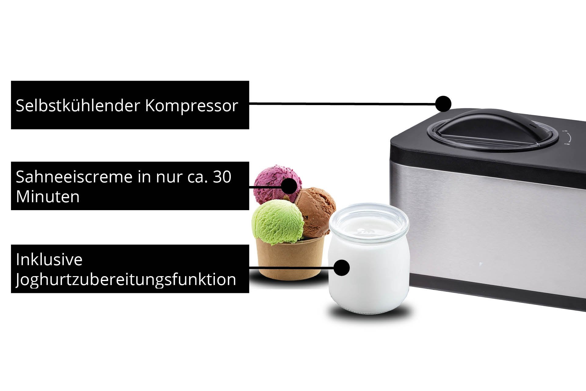 Heladera Unold Eva 48826, Acero Fino/Negro