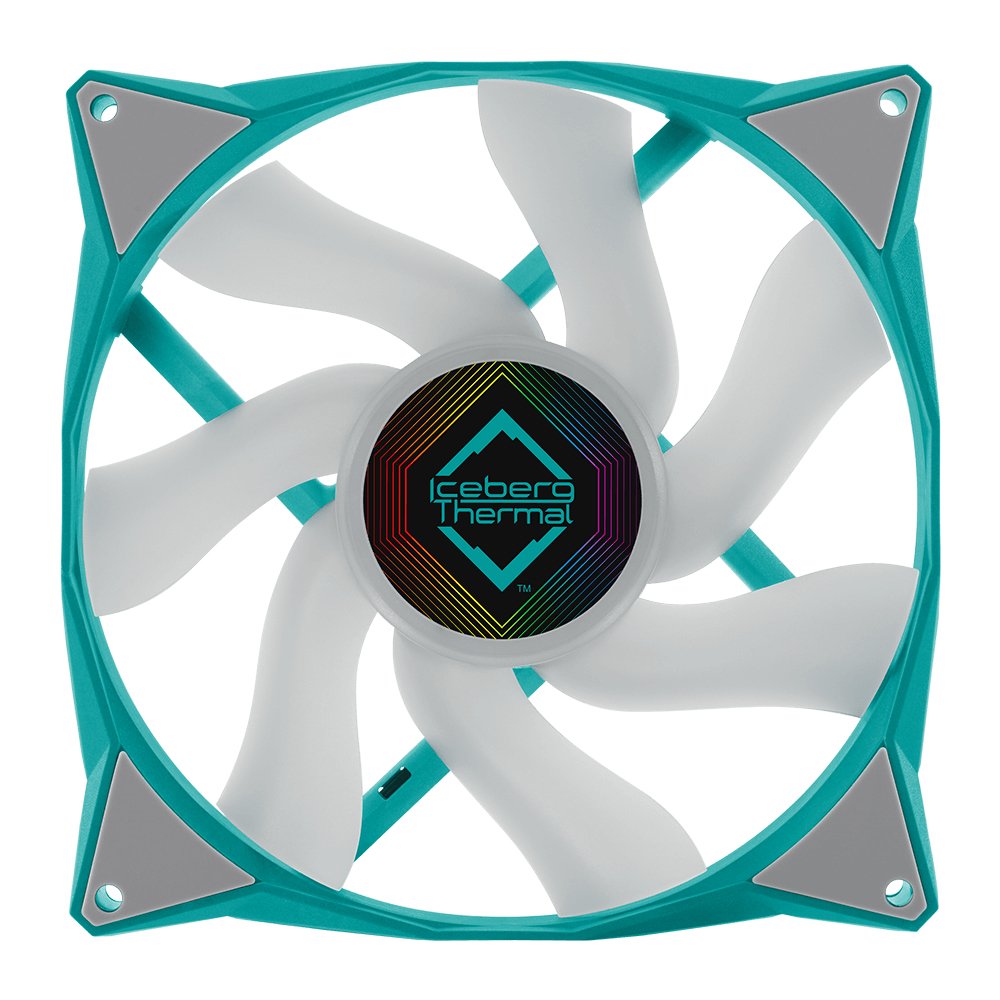 EAN 1230000071208 - Iceberg Thermal IceGALE ARGB Carcasa del ordenador Ventilador 14 cm Verde azulado 1 pieza(s) imagen 1