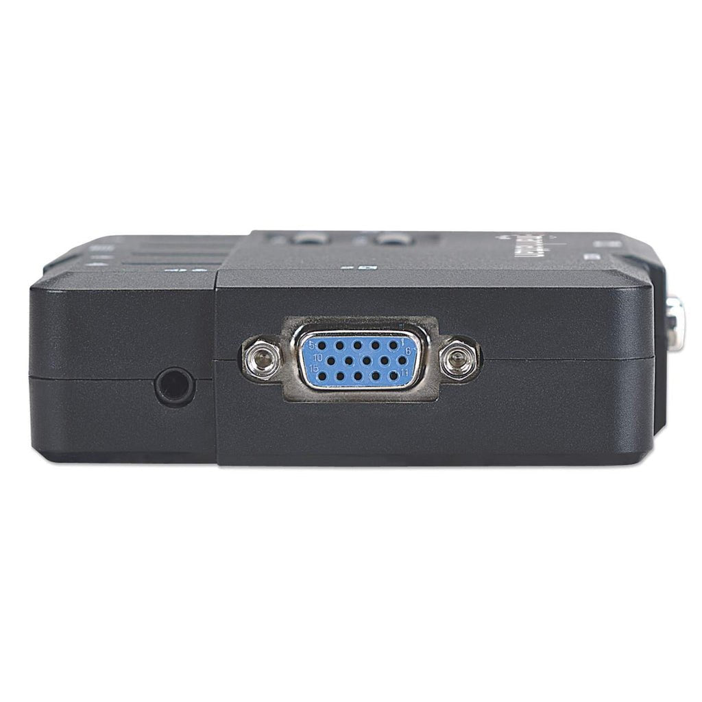 Manhattan Switch Kvm Compacto De 2 Puertos Kvm 2/1 Usb (Z Audio)
