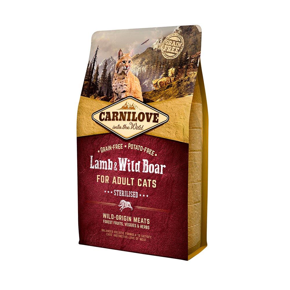 EAN 8595602512317 - CARNILOVE 512317 alimento seco para gatos 2 kg Jabalí, Cordero imagen 1