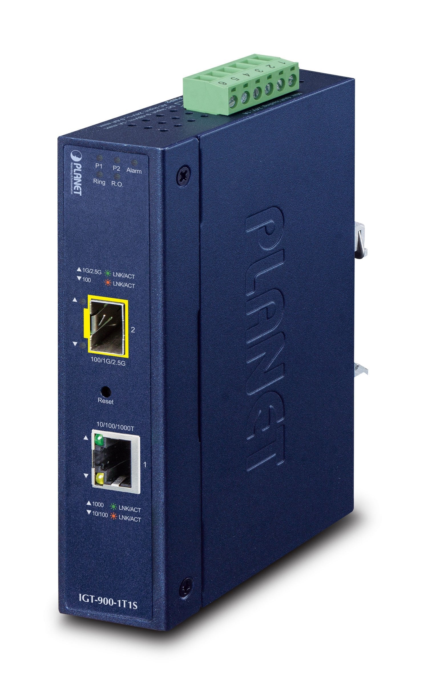 EAN 4711605286503 - PLANET Industrial 1-Port convertidor de medio Interno Azul imagen 1