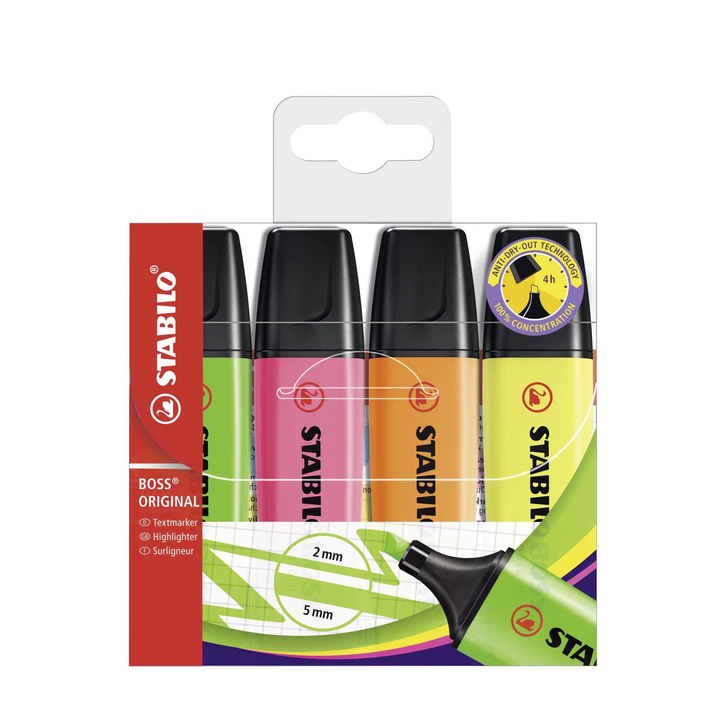 EAN 4006381215695 - STABILO BOSS ORIGINAL marcador 4 pieza(s) Punta de cincel Multi imagen 1