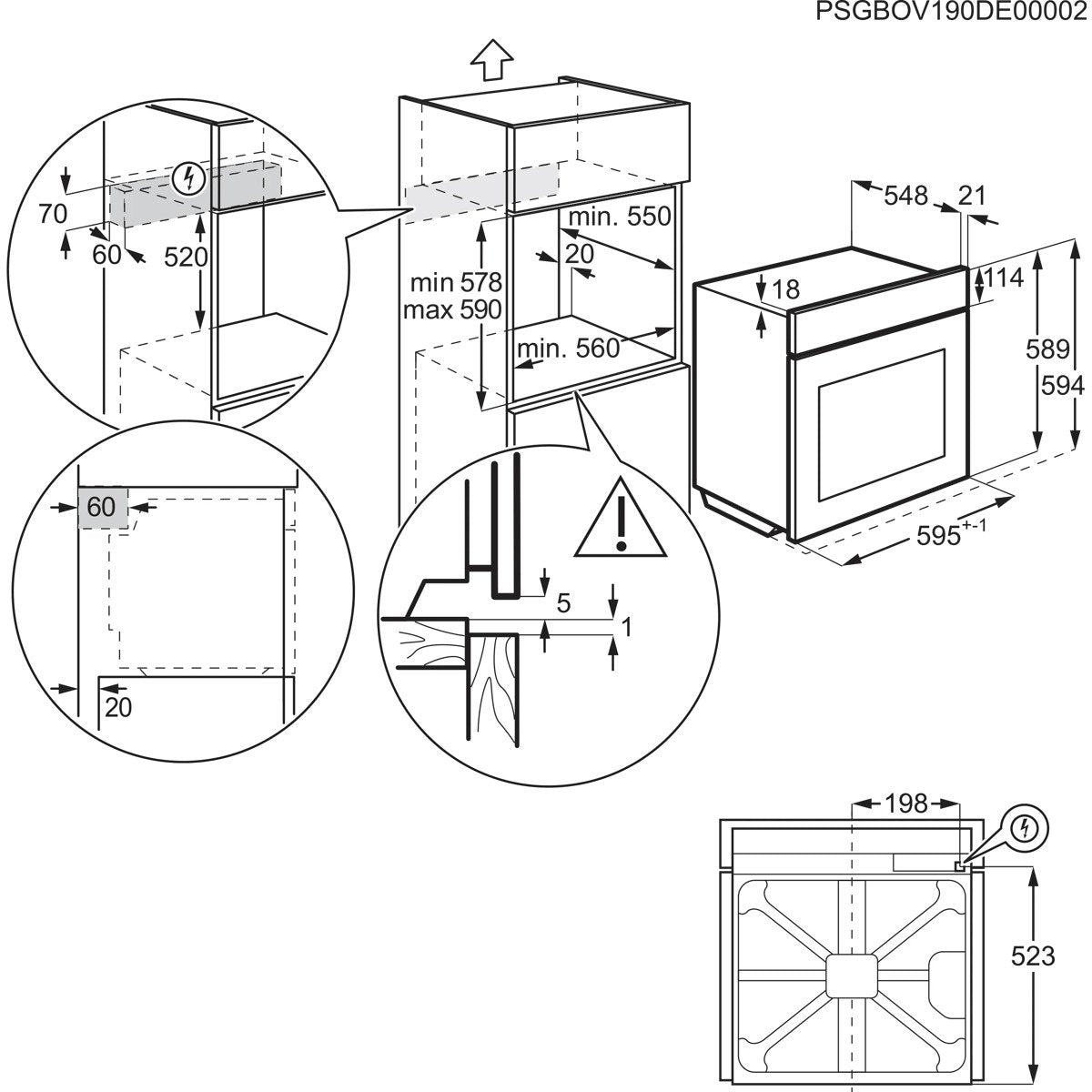 EAN 7333394056043 - AEG Series 5000 OU5AB20SM 72 L 2790 W Acero inoxidable imagen 10