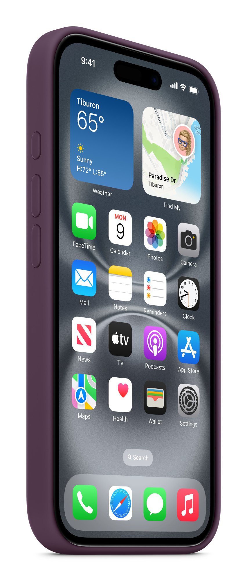 Apple Funda Iphone 16 Silicone With Magsafe - Plum