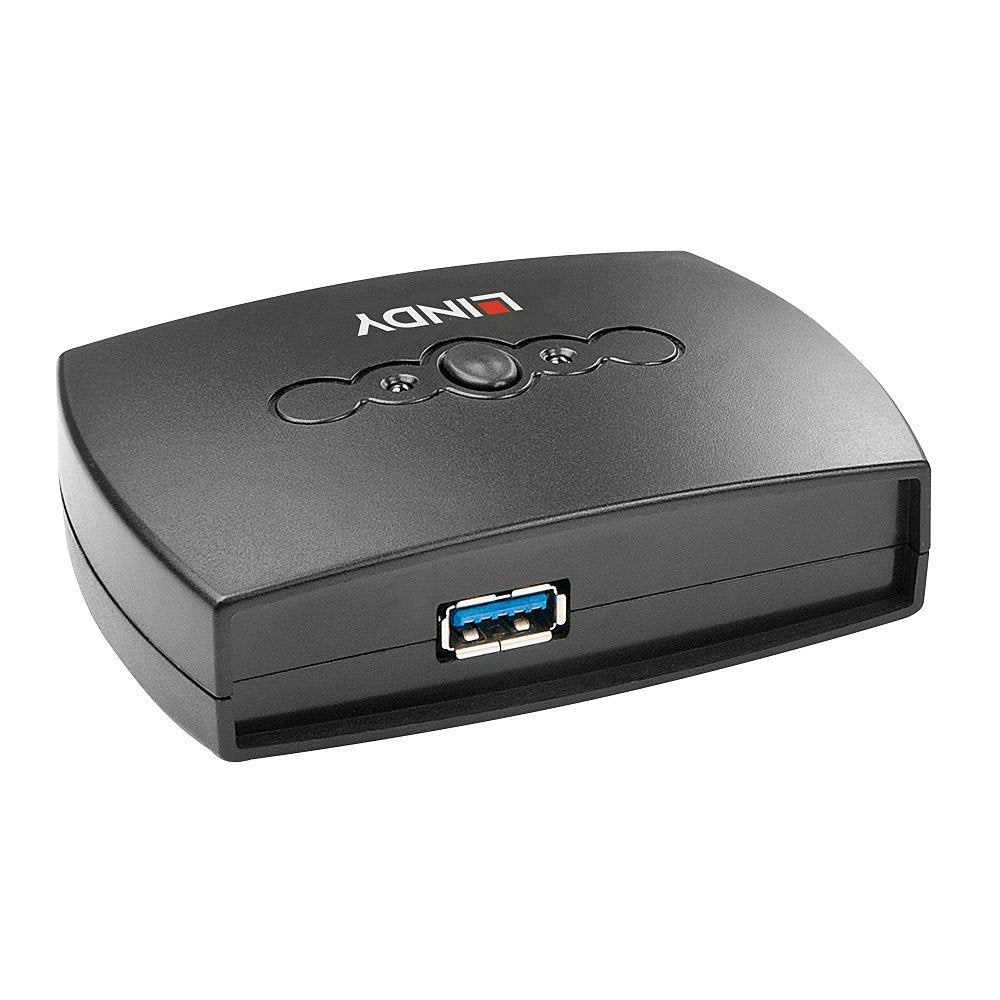 Lindy 43141 Switch Usb 3.0, 2 Puertos
