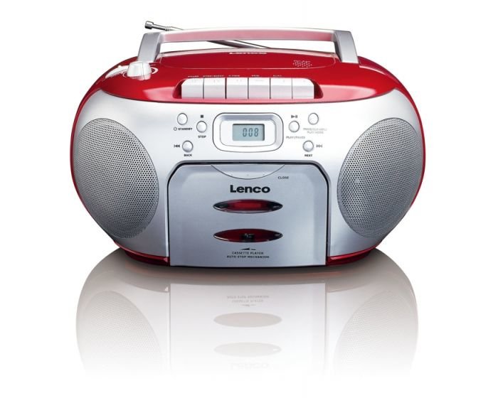Lenco Scd-420, Negro, Rojo, Reproductor De Cd Portátil