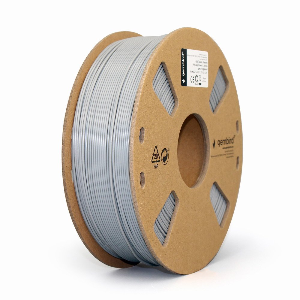 EAN 8716309088459 - Gembird 3DP-ABS1.75-01-GR material de impresión 3d ABS Gris 1,4 kg imagen 1