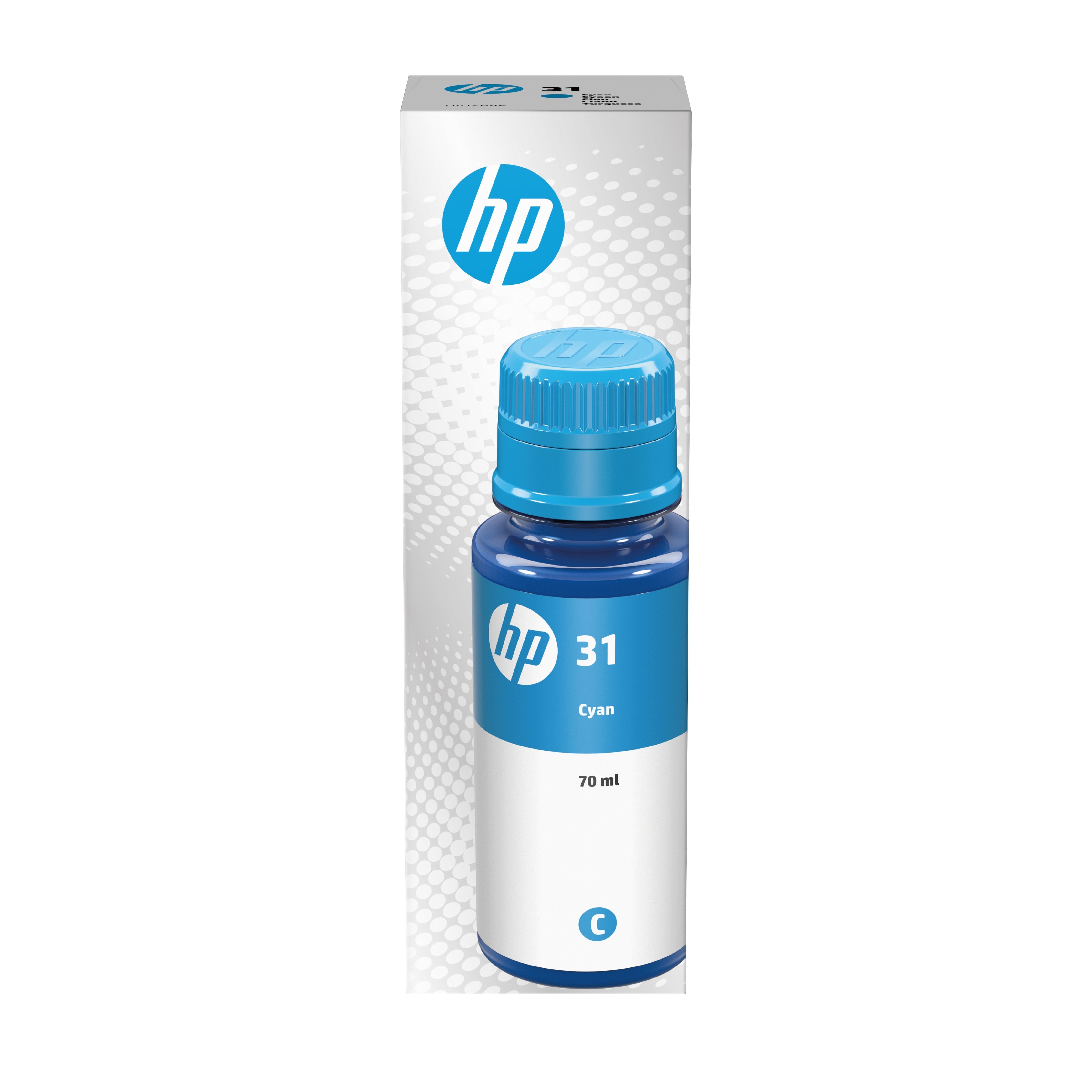 Botella De Tinta Original Hp 31 Cian