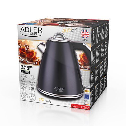 Hervidor Eléctrico Adler Ad 1343 Black