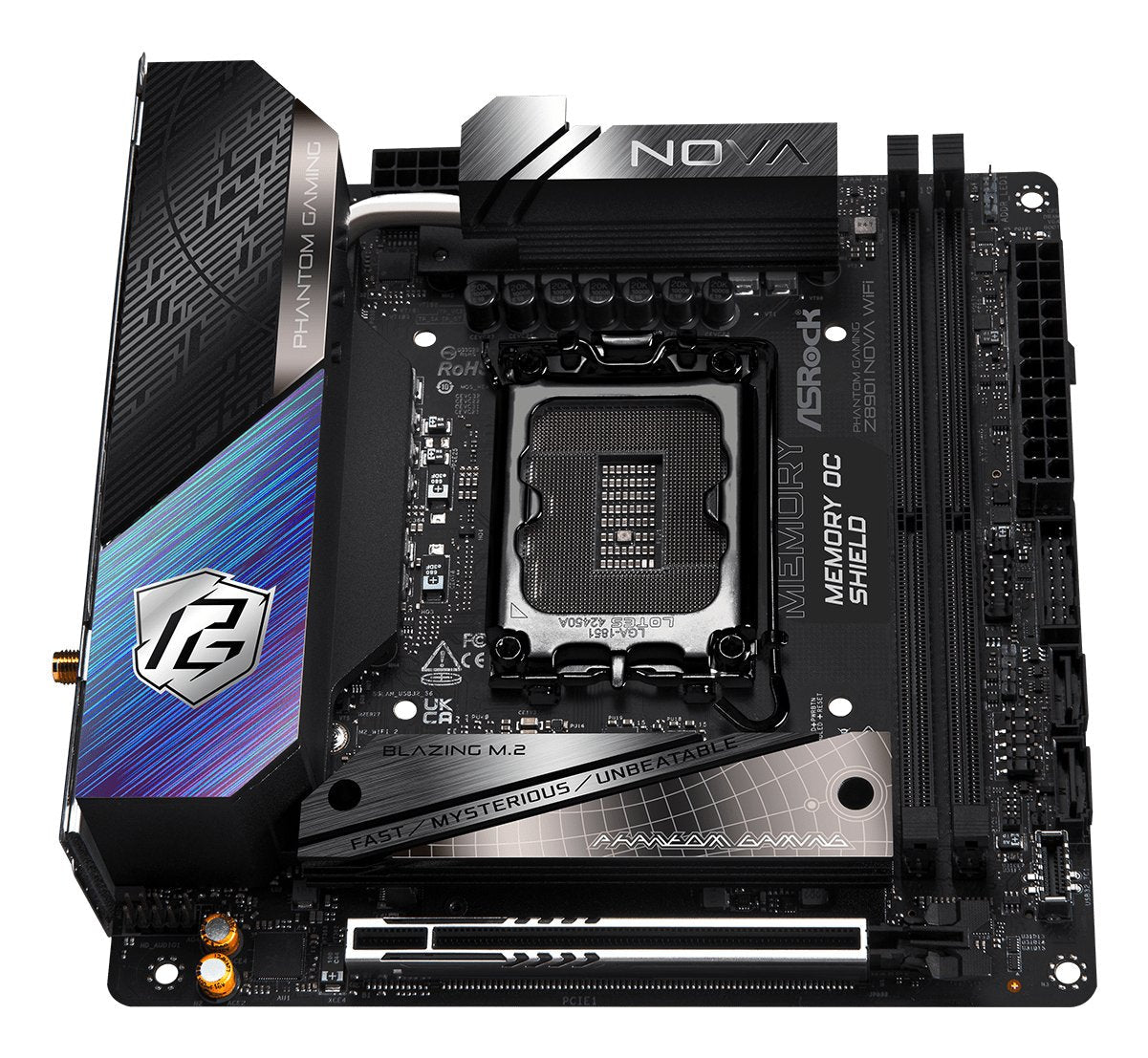 EAN 4710483949739 - Asrock Phantom Gaming Z890I Nova WiFi Intel Z890 LGA 1851 (Socket V1) mini ITX imagen 8