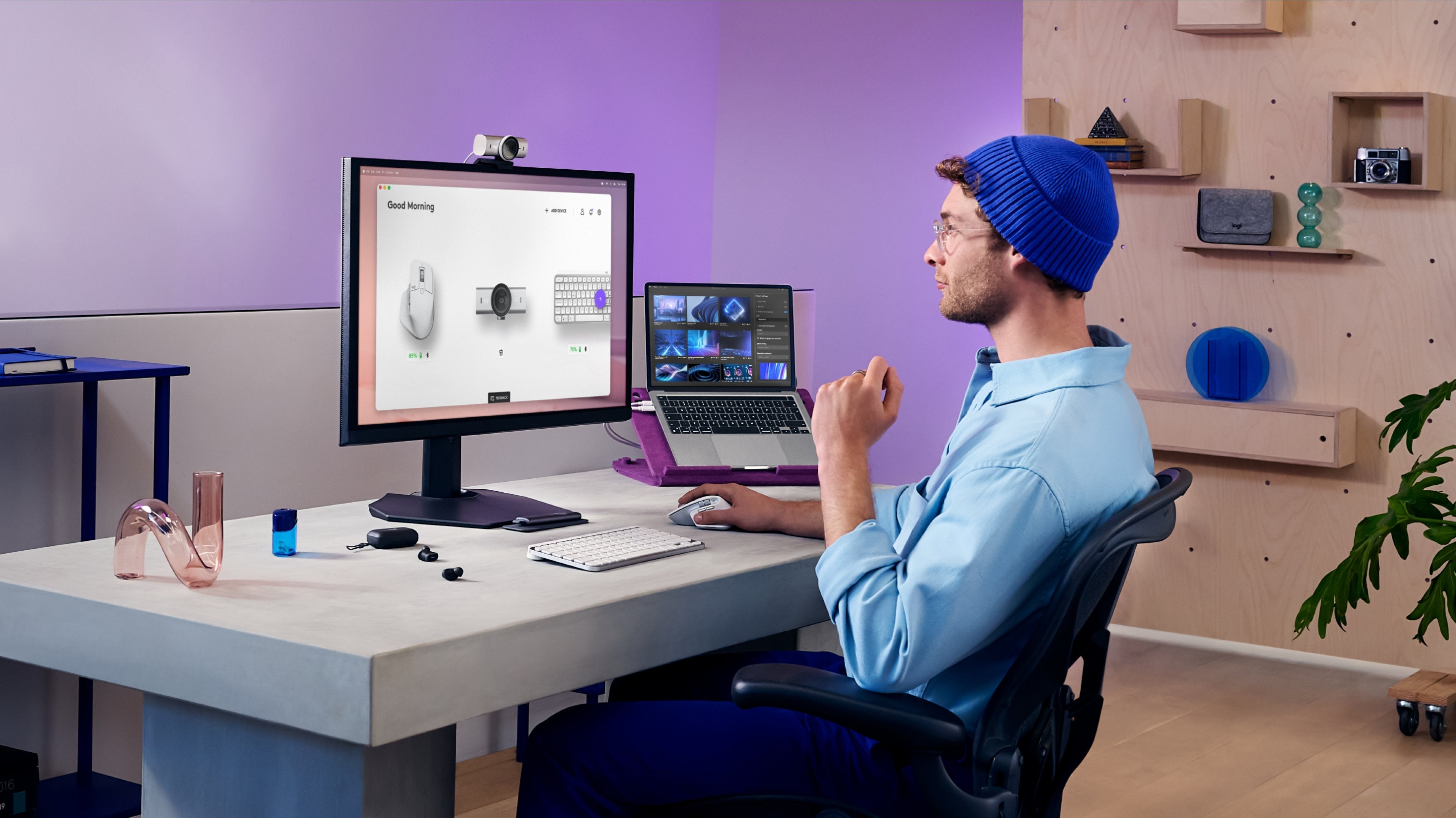 EAN 5099206103733 - Logitech 910-006560 ratón Oficina mano derecha RF Wireless + Bluetooth Laser 8000 DPI imagen 9