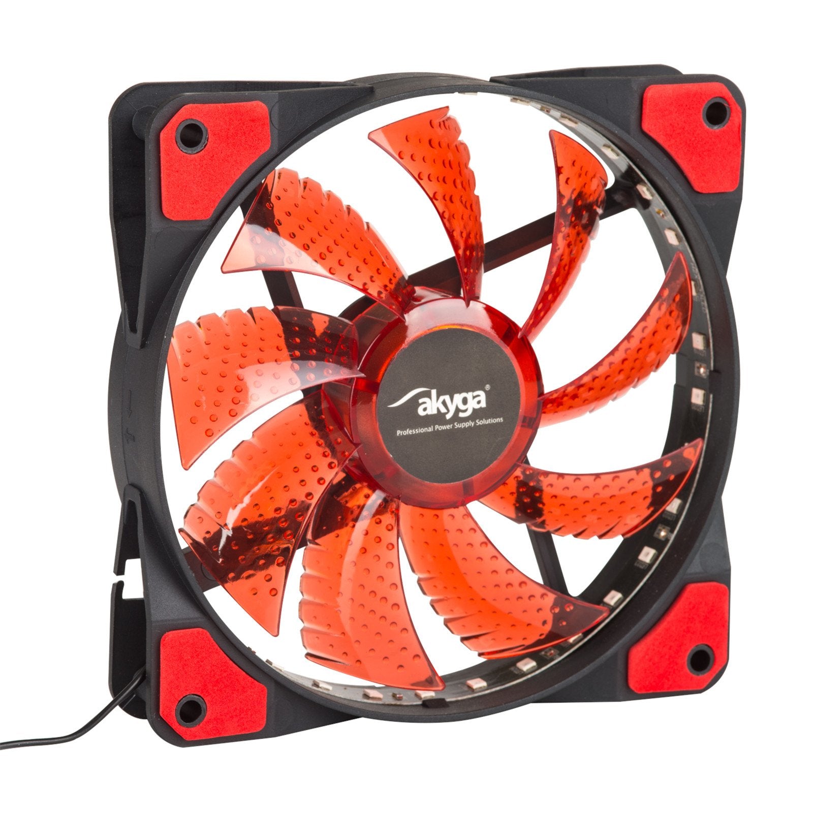 EAN 5901720136114 - Akyga AW-12E-BR sistema de refrigeración para ordenador Carcasa del ordenador Ventilador 12 cm Negro imagen 1