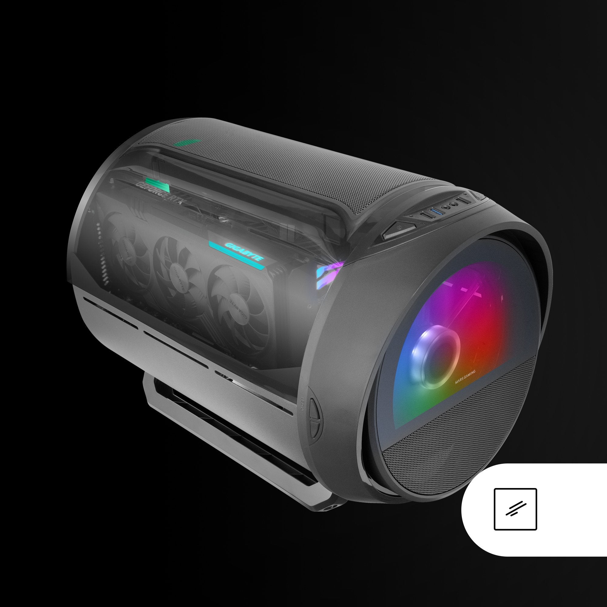 EAN 8435693111573 - Mars Gaming MC-CYLON Mini Tower Negro imagen 13