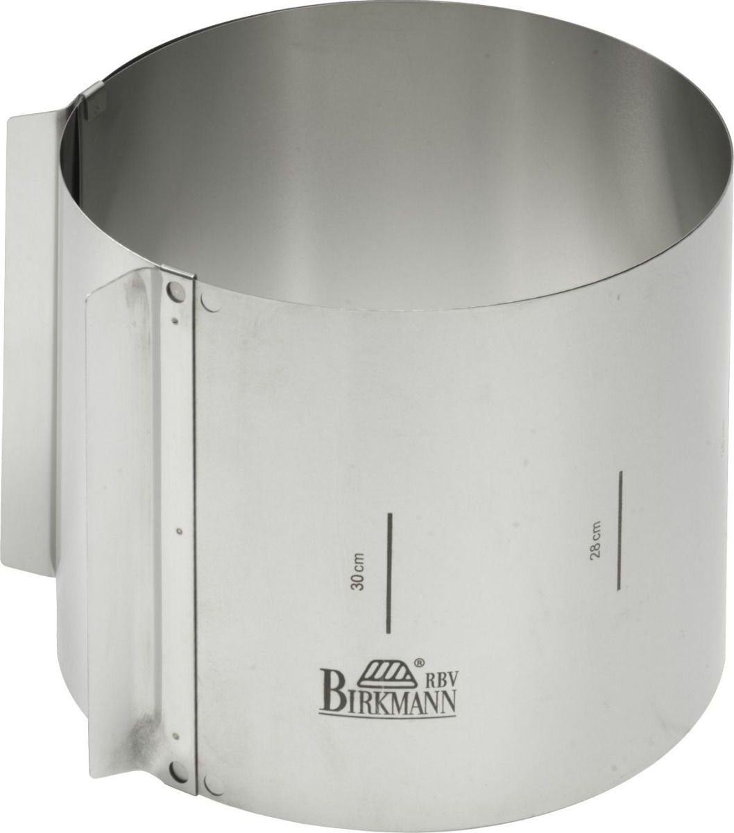 Birkmann Easy Baking, Tortenring, Höhe 15 Cm, Verstellbar Von Ø 18 Cm Bis 30 Cm