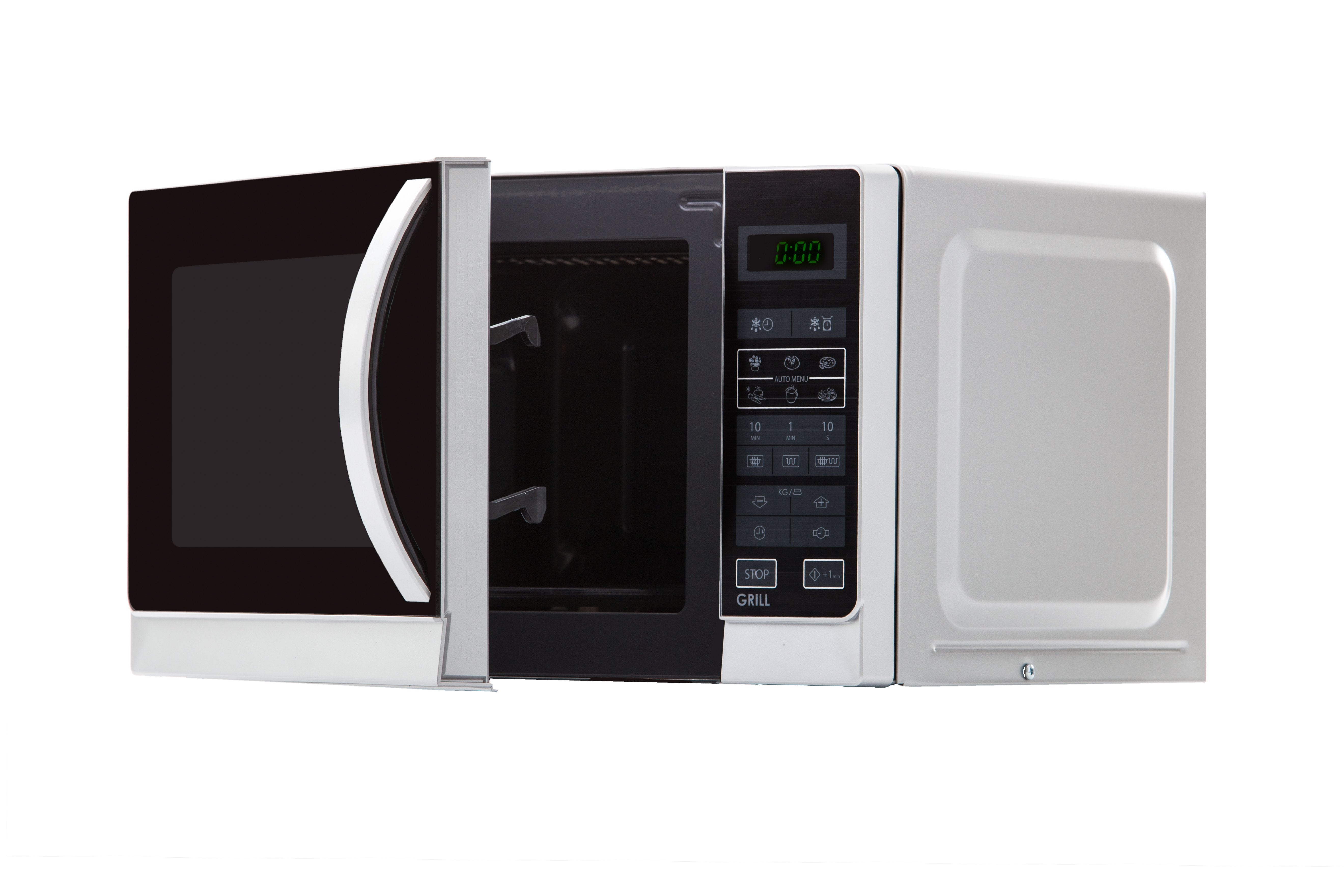 Microondas Con Grill Sharp R642inw 800w (1000w Grill) 20 Litros Control Táctil Pantalla Led 11 Niveles Potencia 8 Funciones Automáticas