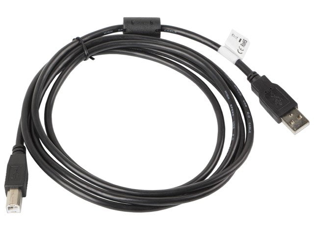 Lanberg Cable Usb-A Macho A Usb-B Macho Ca-Usba-11cc-0018-Bk,Ferrita,Negro,1.8 Metros
