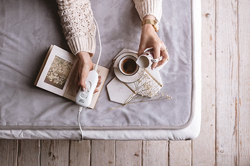 Adler Ad 7425 Manta Eléctrica Y Almohadilla 60 W Gris Poliéster