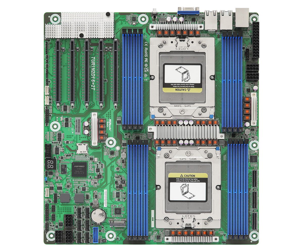 EAN 4711430522319 - Asrock TURIN2D16-2T placa base AMD SoC Socket SP5 EEB imagen 1