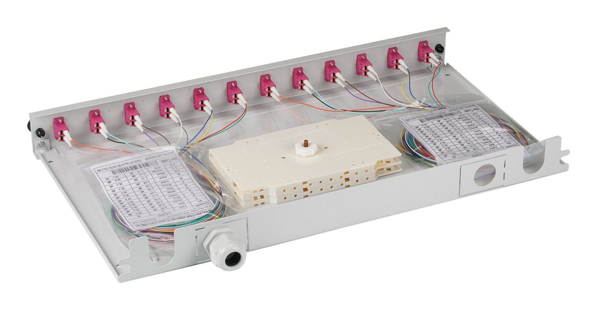 Efb Spleissbox Lc 50 125á Om4 Ausziehbar, 48pigtails 24 Kup
