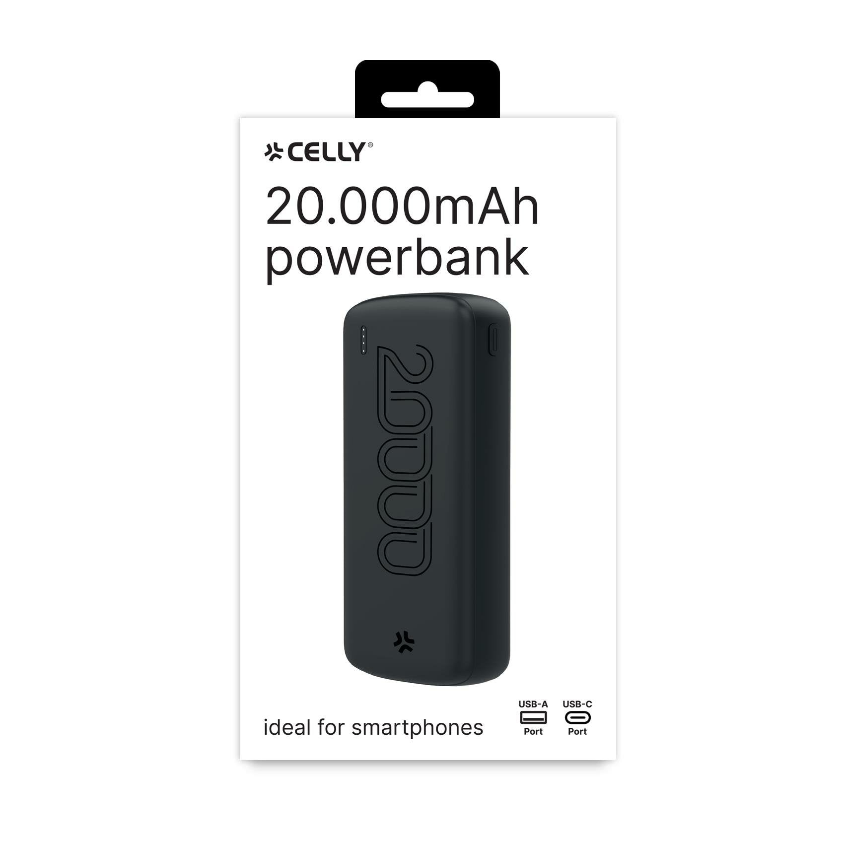 EAN 8021735207665 - Celly PBE20000EVOBK batería externa Litio 20000 mAh Negro imagen 2