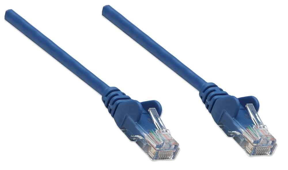 Intellinet Patchkabel Rj45 U/Utp Cat5e 5.0m Hebelschutz Blau
