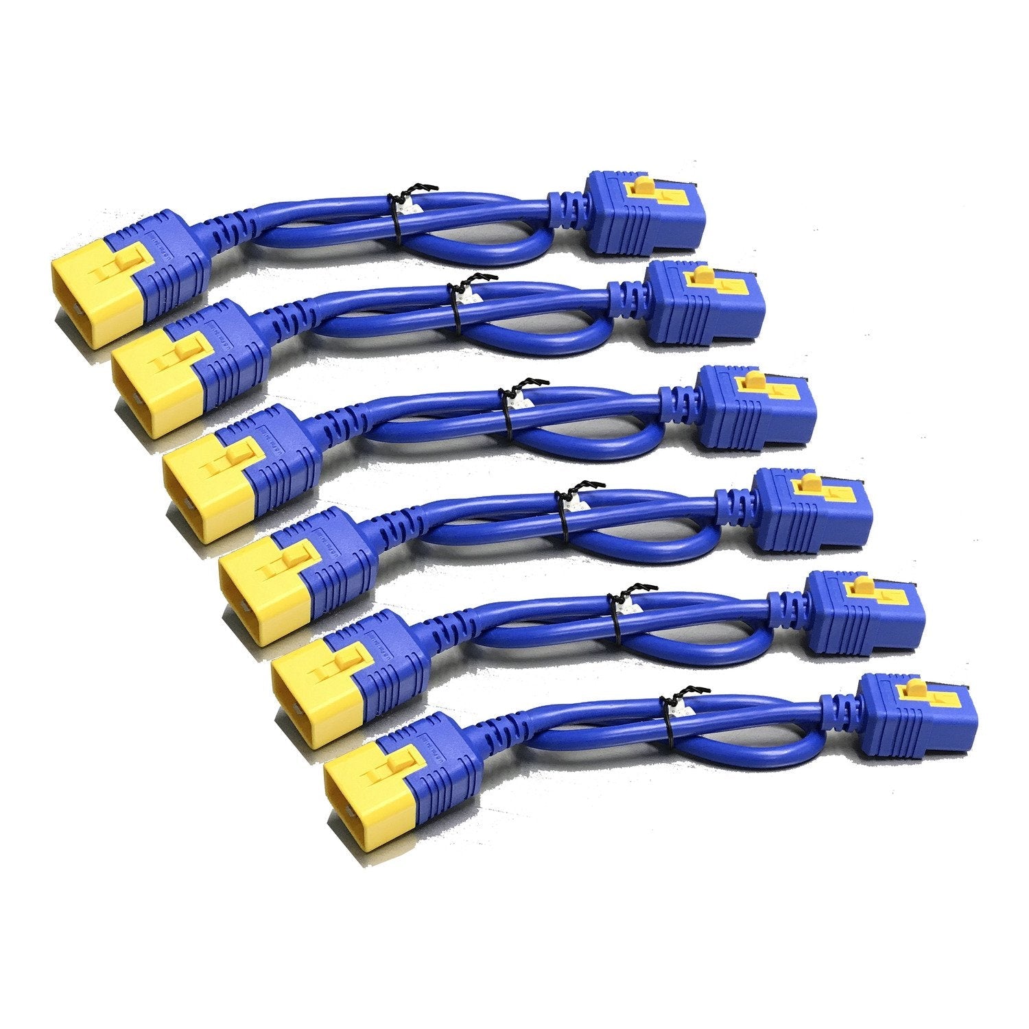 Apc Schneider Electric Color Coded Locking Power Cords - Cable De Alimentación - Iec 60320 C20 A Iec 60320 C19 - Azul (Paquete Con 6)