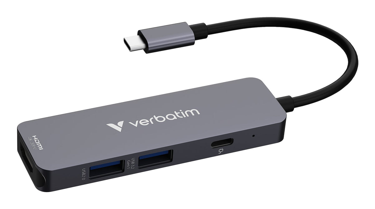 EAN 23942321552 - Verbatim 32155 hub de interfaz USB 3.2 Gen 1 (3.1 Gen 1) Type-C 5000 Mbit/s Gris imagen 1