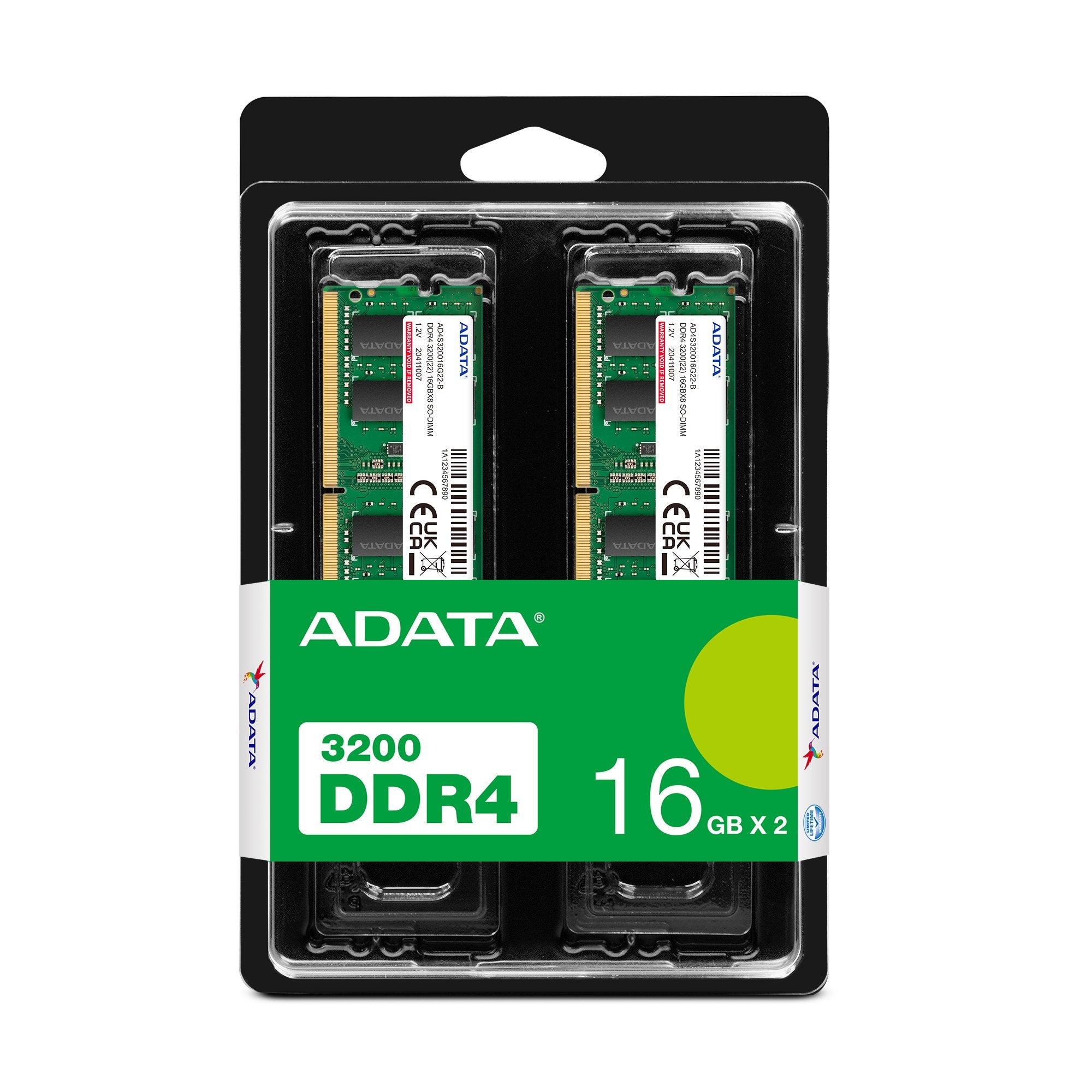 EAN 4711085933553 - ADATA AD4S320016G22-DTGN módulo de memoria 32 GB 2 x 16 GB DDR4 260-pin SO-DIMM imagen 2