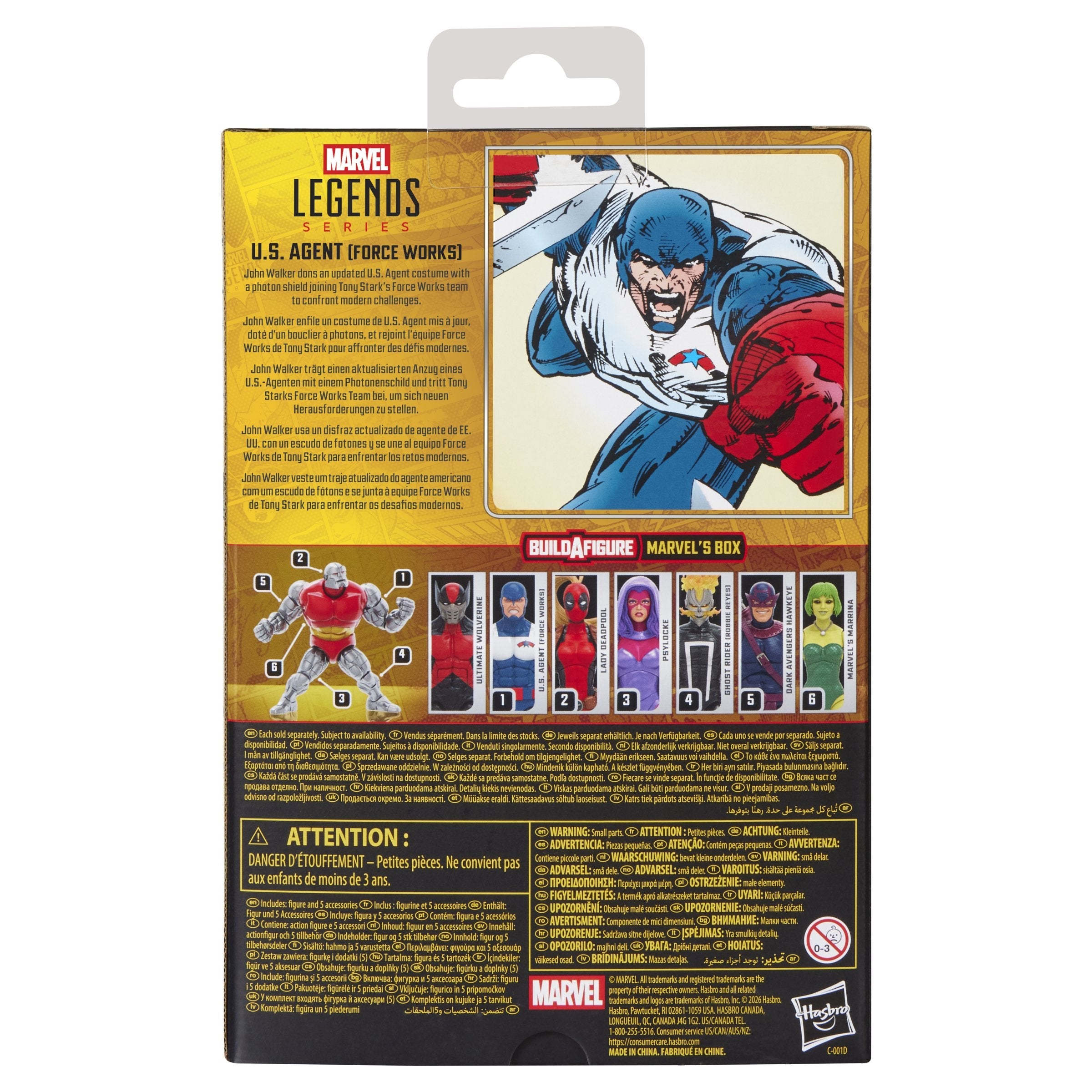 Figura U.S. Agent Force Works Marvel Legends Series 15cm
