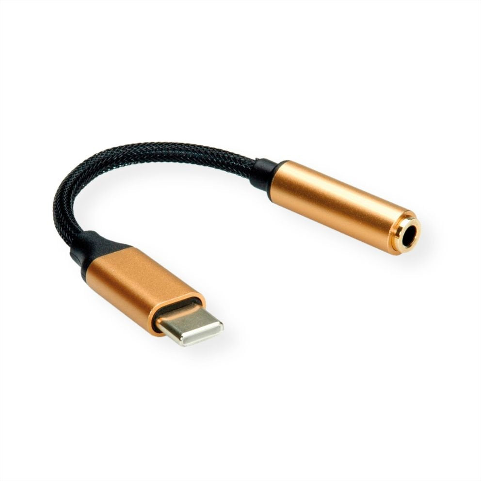 Roline Gold Adapter Usb Typ C - 3,5mm Audio, St Bu, 0,13 M