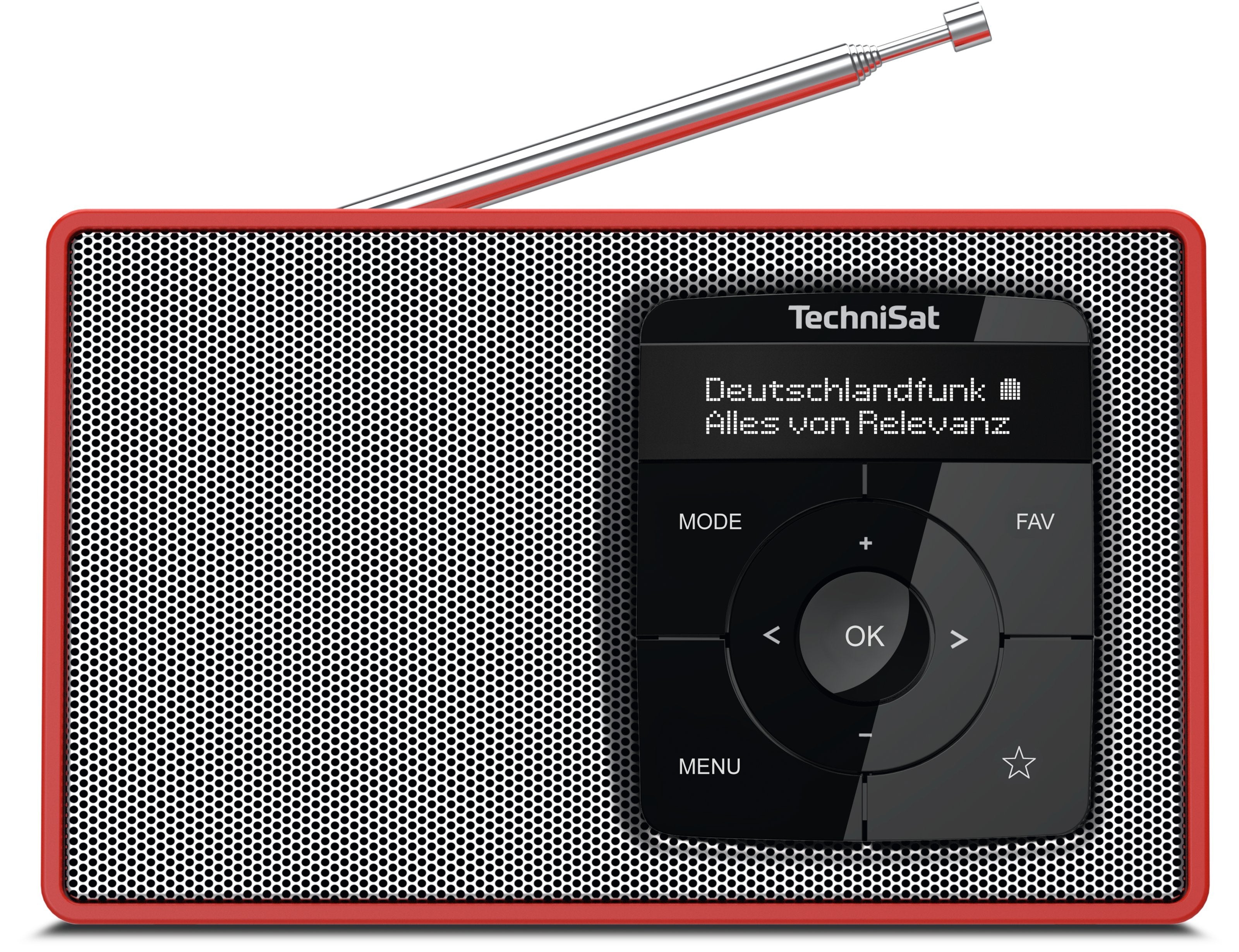 Technisat Digitradio 2 Dab+ Radio Rot/Silber