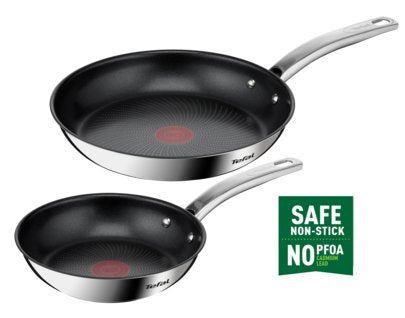 Juego De Sartenes Tefal B817s255 Acero Acero Inoxidable 2 Piezas 20 Cm Y 26 Cm