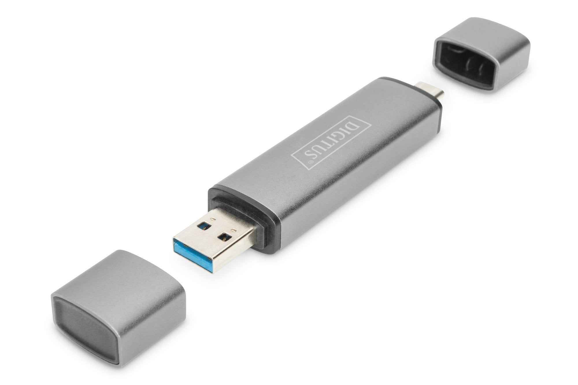 Combo Card Reader Hub Usb-C+ Accs Usb 3.0 1x Sd 1x Microsd Grey