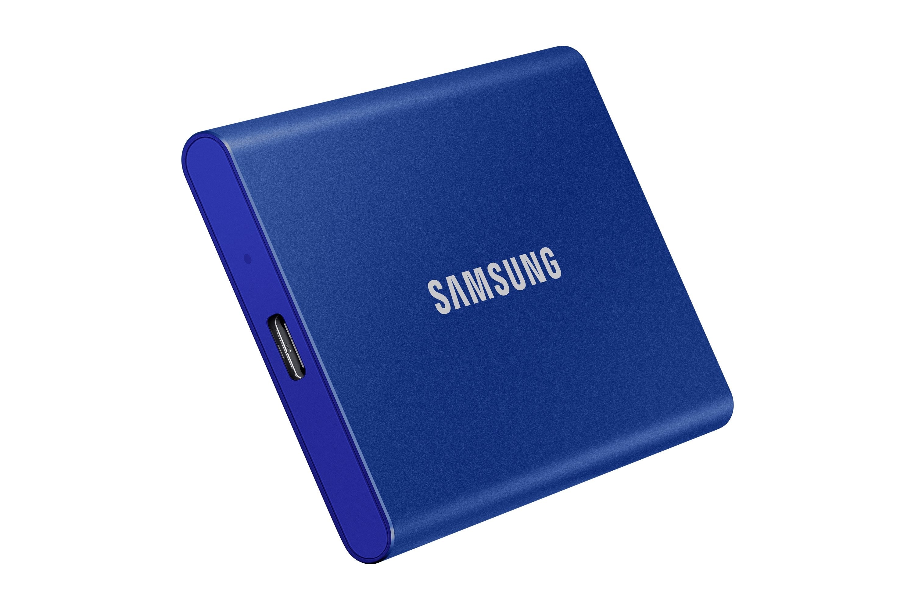 Disco Externo Ssd Samsung 500gb Portable T7 Usb3.2 Gen.2 Indigo Blue Extern Kit