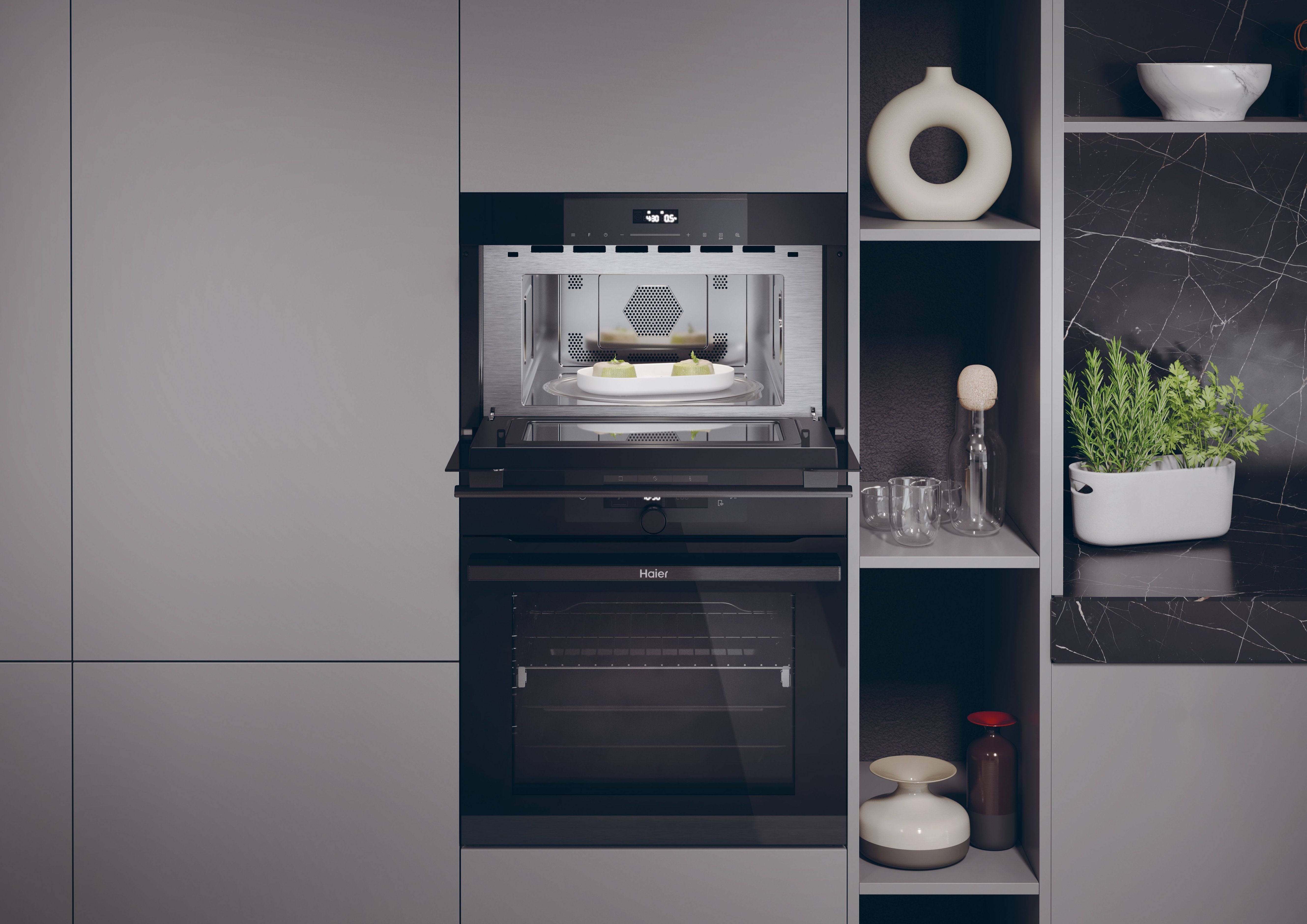 EAN 8059019072760 - Haier HWO38MG4HXBD Negro Microondas con grill Integrado 34 L 900 W imagen 5