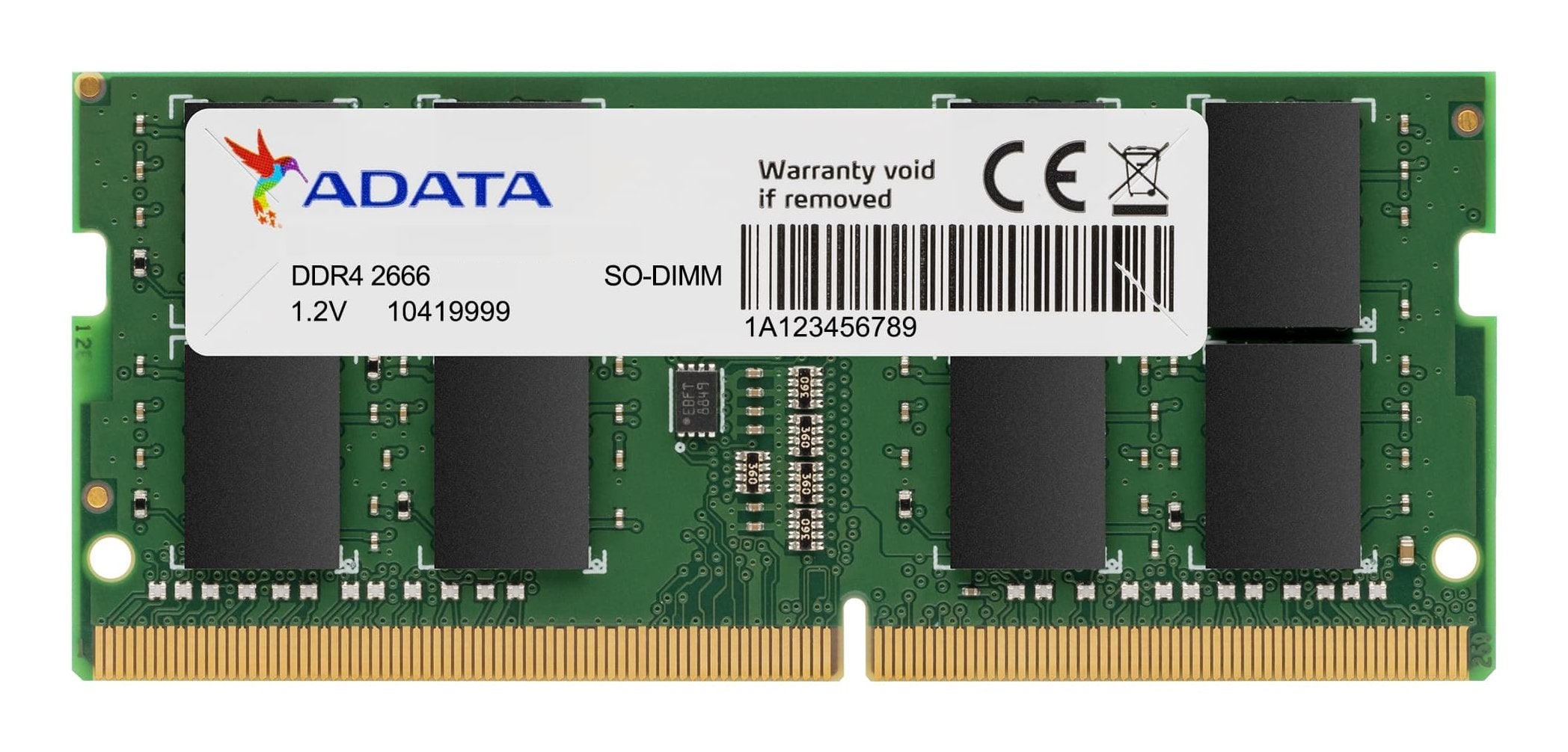 Memoria Ram Adata 4gb Ddr4 2666mhz So-Dimm 19-19-19