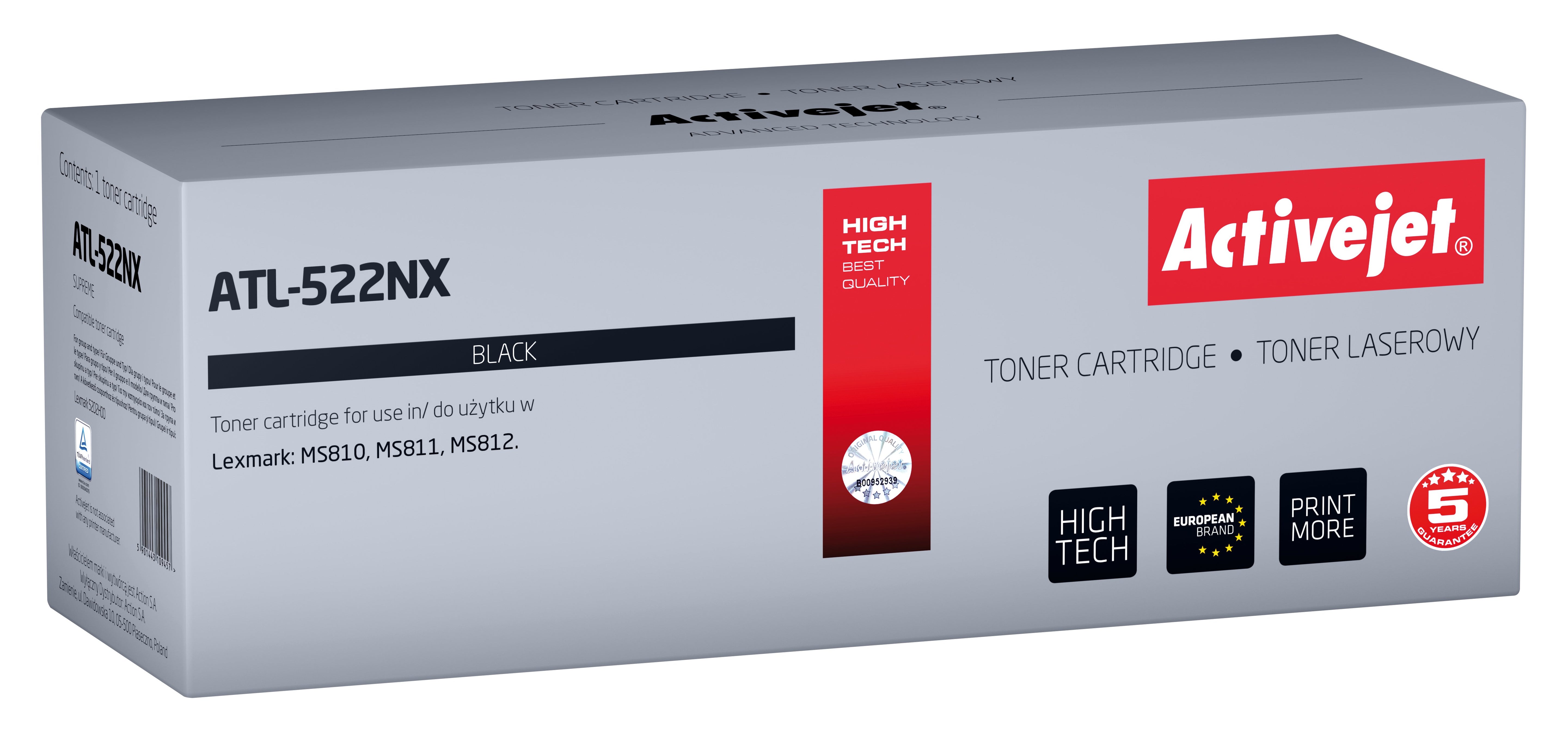 EAN 5901443109457 - Activejet ATL-522NX cartucho de tóner 1 pieza(s) Compatible imagen 1