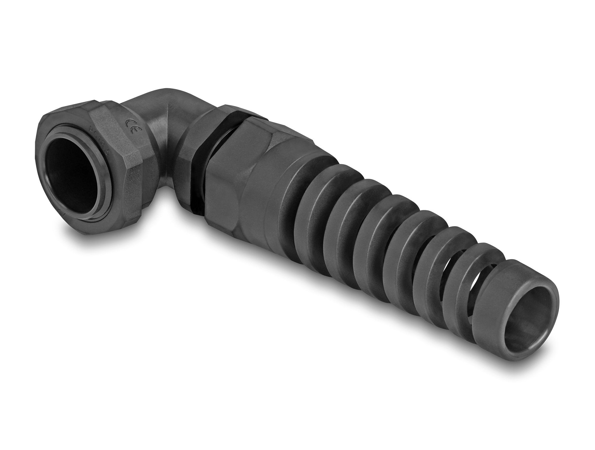 Delock 60585 Prensaestopas Con Alivio De Tensión Ángulo De 90 ° Pg13,5 Negro