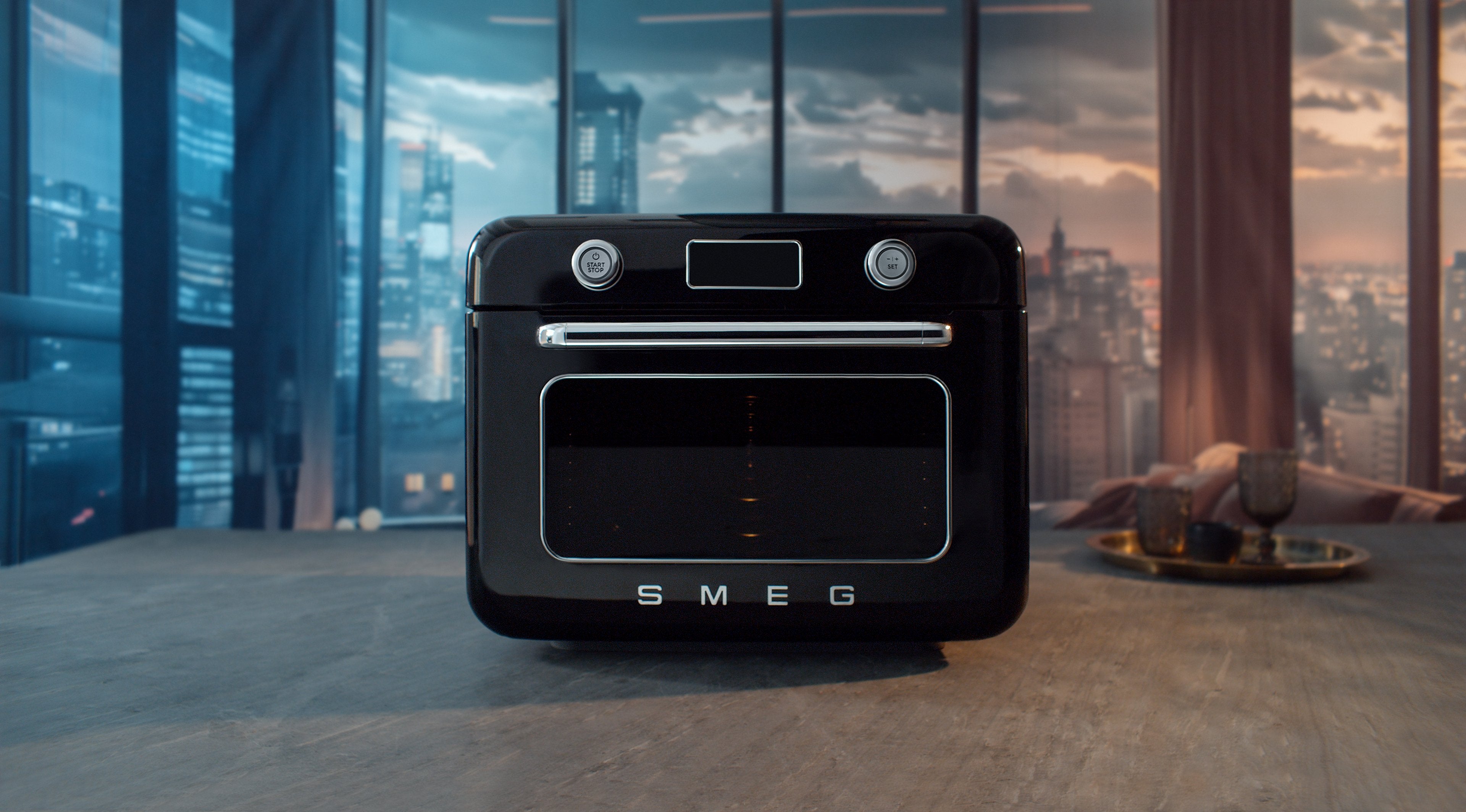 EAN 8017709333850 - Smeg COF01BLEU horno de vapor Pequeño Negro Botones, Giratorio imagen 17