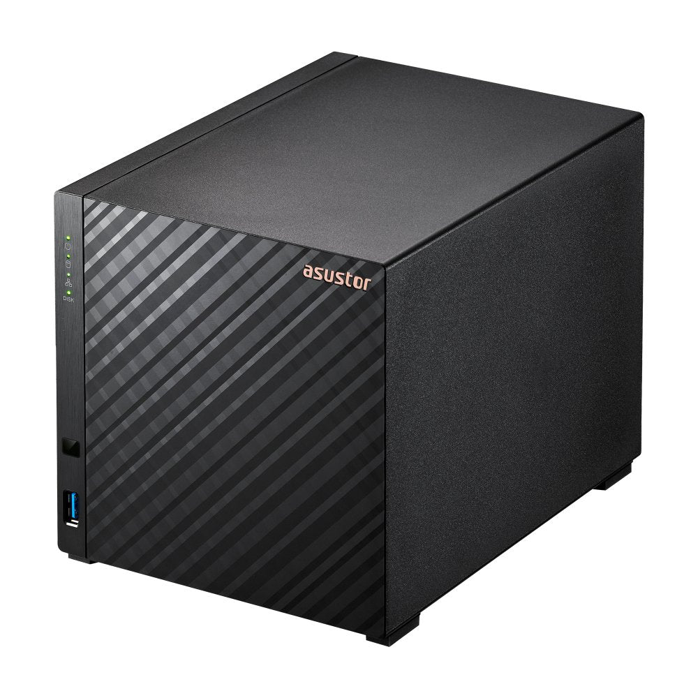 Nas Asustor As104t 0/4hdd Rtd1296 4x1.4ghz, 1gb D4, 1x 2.5g Lan,2xusb