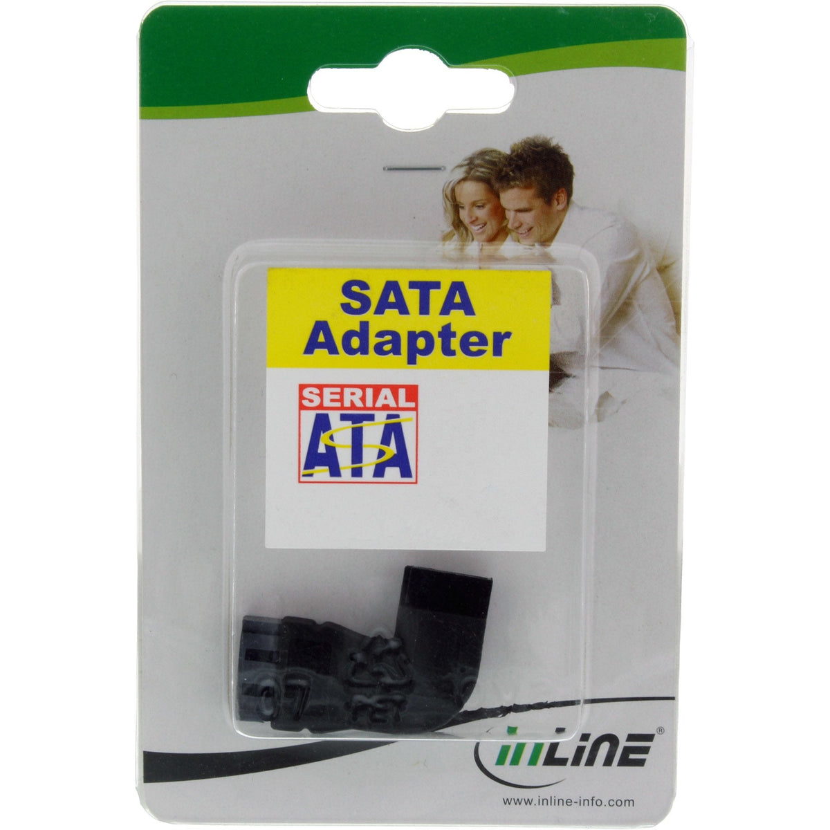 Adaptador Inline Sata Macho A Hembra En Ángulo Recto