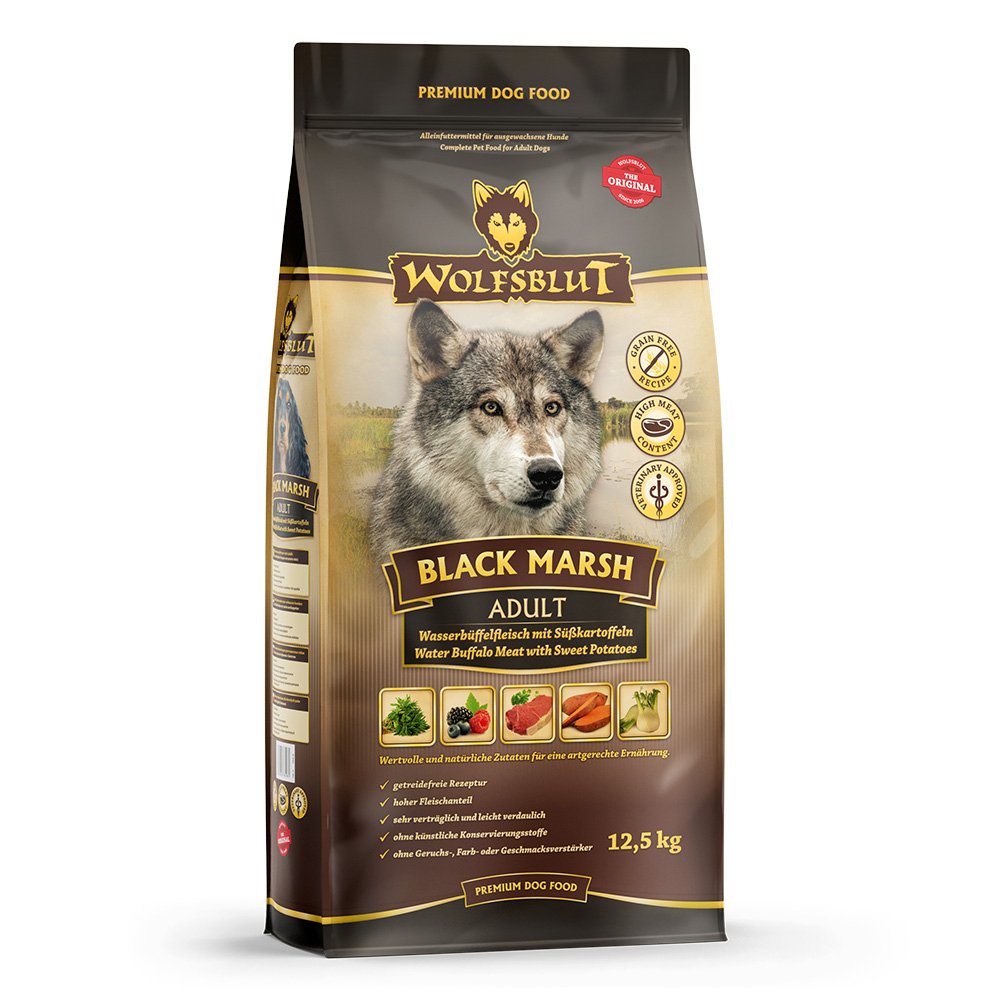 EAN 4260603784981 - Wolfsblut Adult Black Marsh 12,5 kg Adulto Búfalo imagen 1
