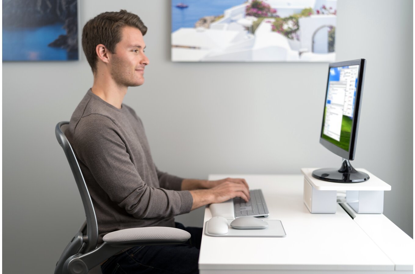 Alfombrilla Raton Y Reposamunecaccs Ergosoft Mousepad Reposamuneca