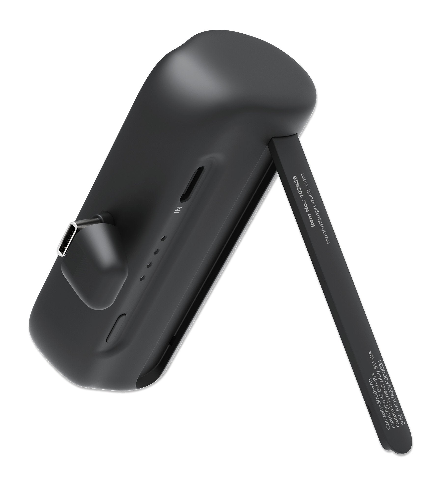 Manhattan Powerbank 5000 Mah Usb Typ-C Mecker 20w Negro