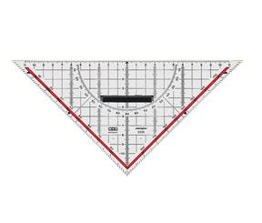M+R Geo Triángulo 32cm Crimal Acrílico Transparenteee En Caja De 1 Pieza