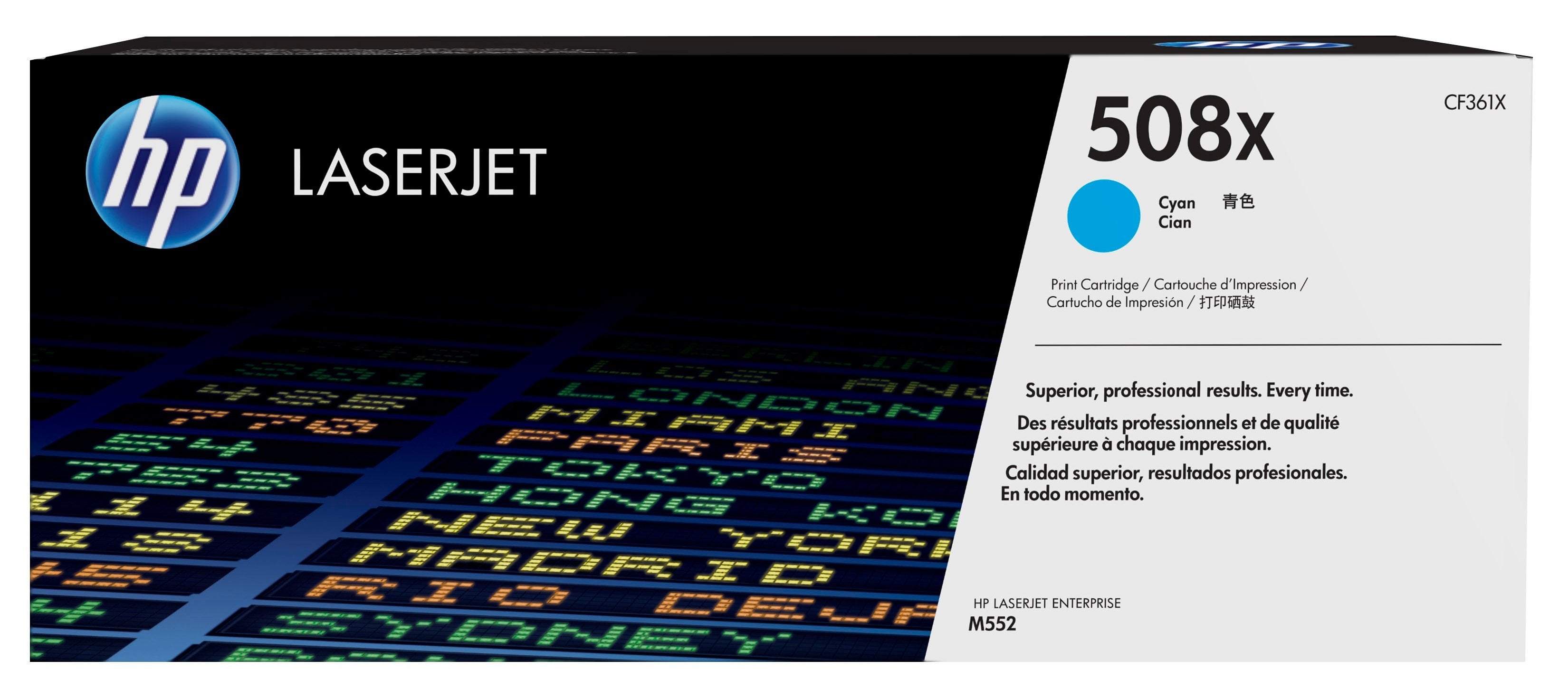 EAN 0888793237618 - HP 508X High Yield Cyan Original LaserJet Toner Cartridge cartucho de tóner 1 pieza(s) imagen 1