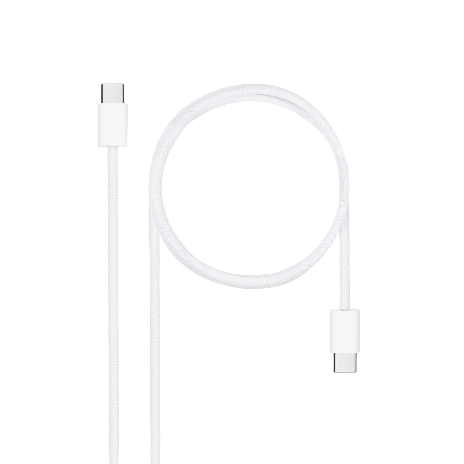 Nanocable Cable Usb-C 2.0 60w 3a - Usb-C/M-Usb-C/M - 2m - Blanco
